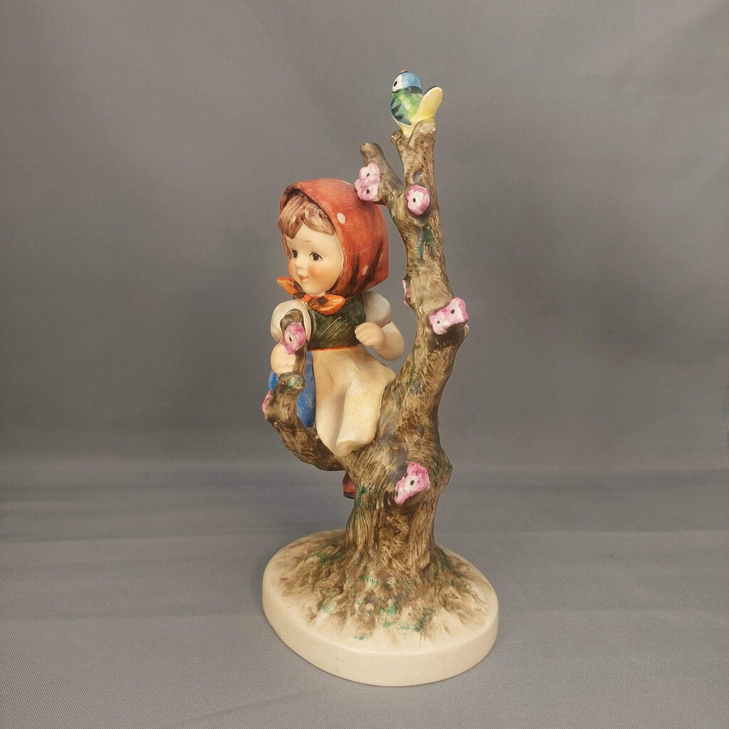 M.I. Hummel 6 inch Apple Tree Girl 141/1 and Apple Tree Boy 141/1 1960-1972