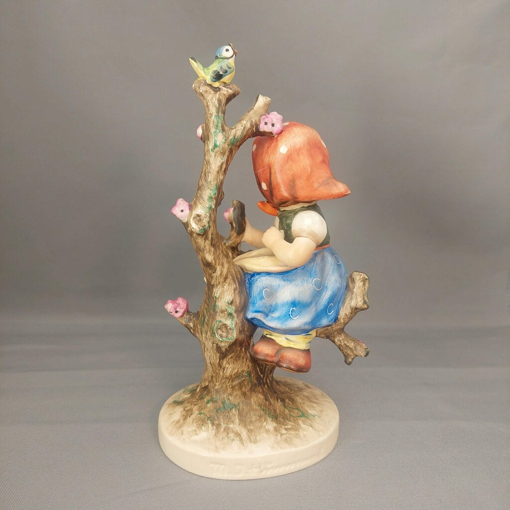 M.I. Hummel 6 inch Apple Tree Girl 141/1 and Apple Tree Boy 141/1 1960-1972
