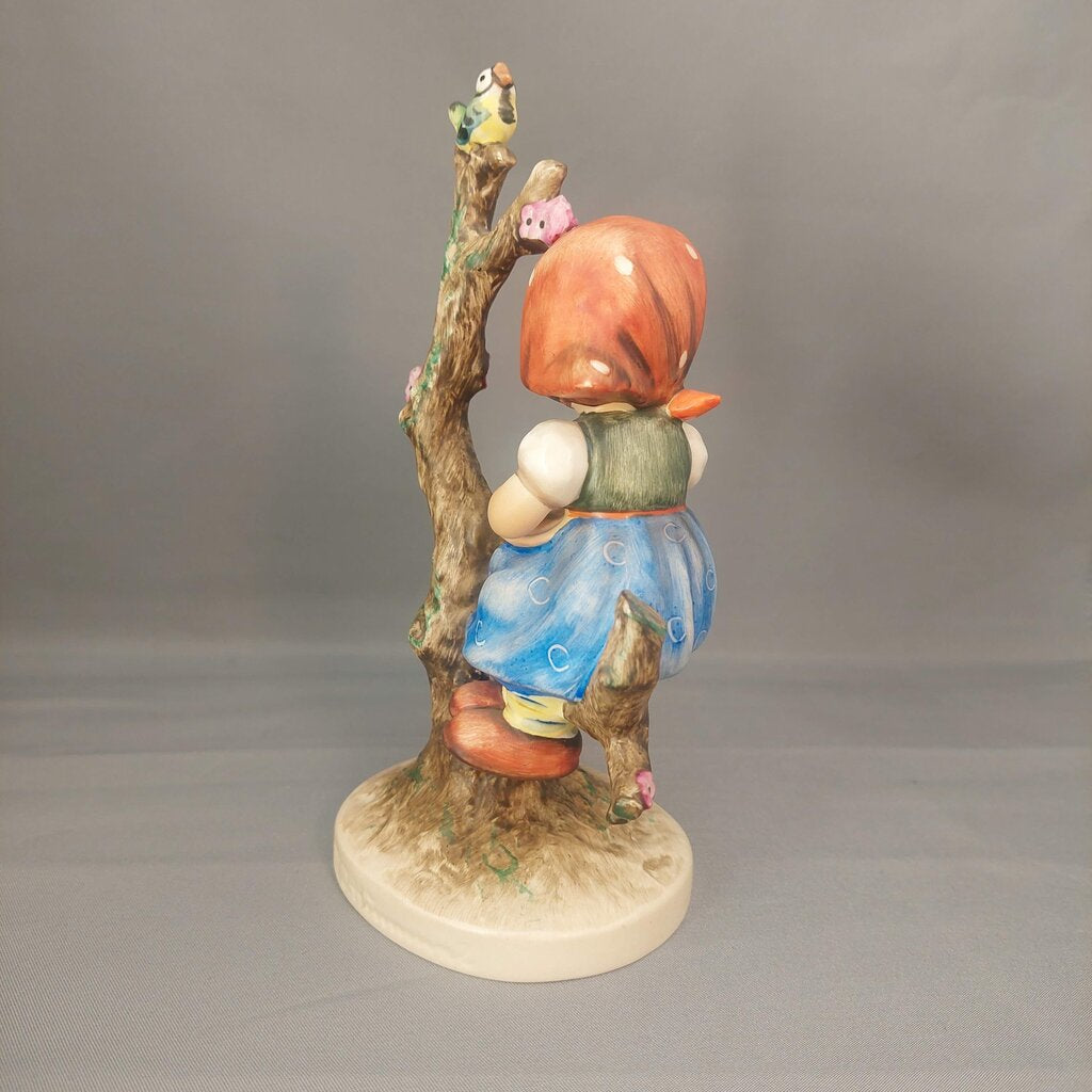 M.I. Hummel 6 inch Apple Tree Girl 141/1 and Apple Tree Boy 141/1 1960-1972