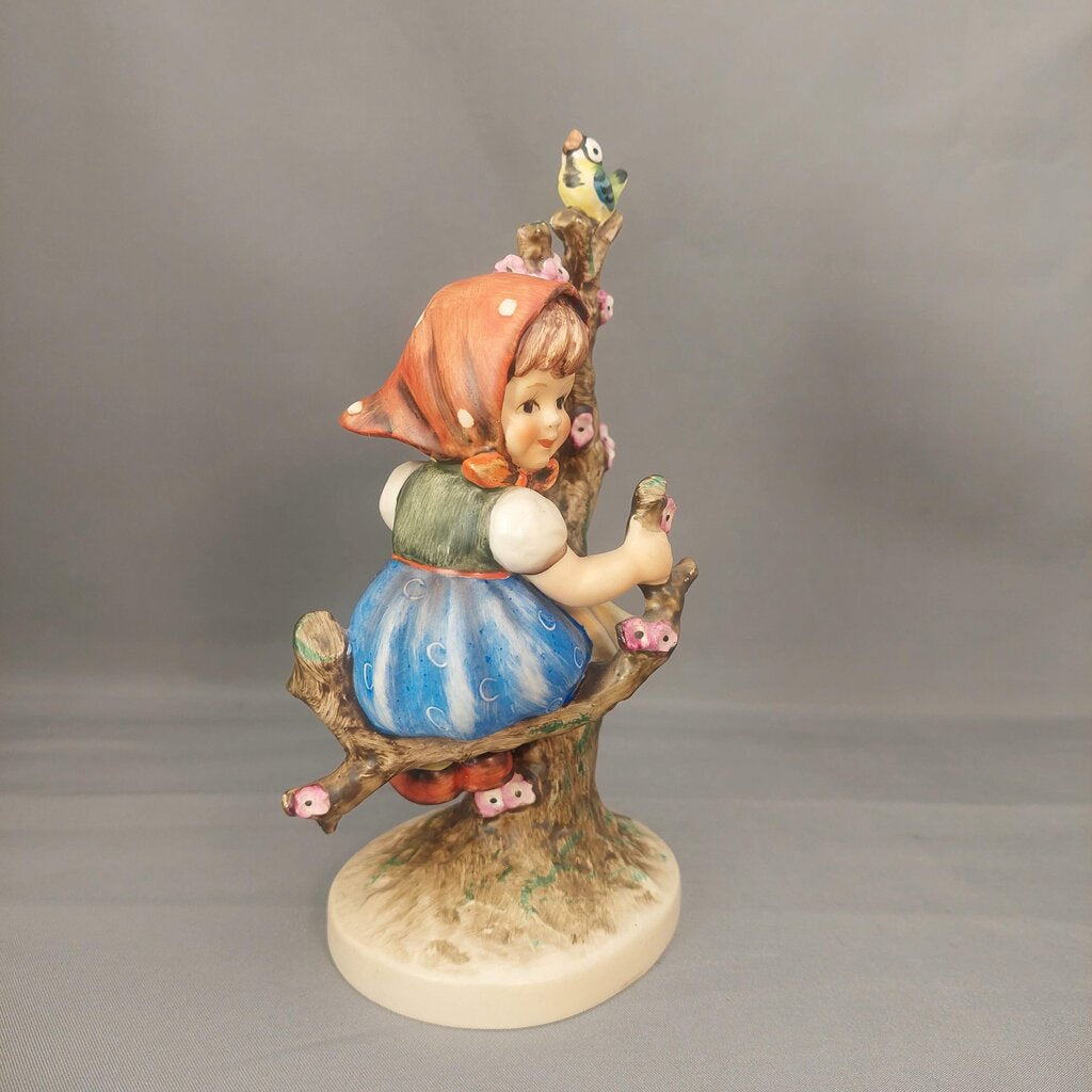M.I. Hummel 6 inch Apple Tree Girl 141/1 and Apple Tree Boy 141/1 1960-1972