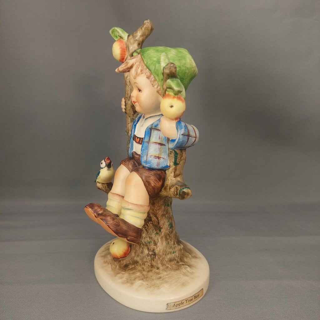 M.I. Hummel 6 inch Apple Tree Girl 141/1 and Apple Tree Boy 141/1 1960-1972