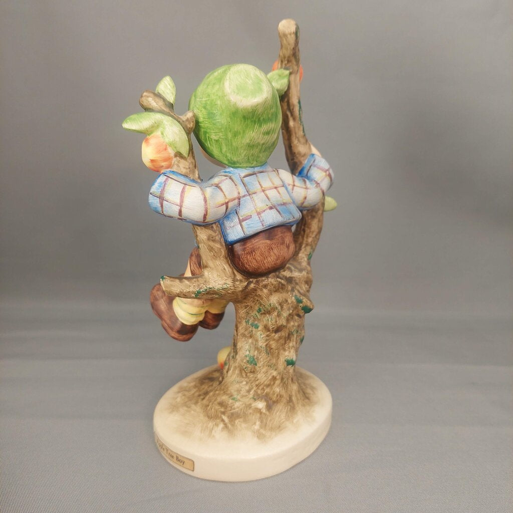 M.I. Hummel 6 inch Apple Tree Girl 141/1 and Apple Tree Boy 141/1 1960-1972