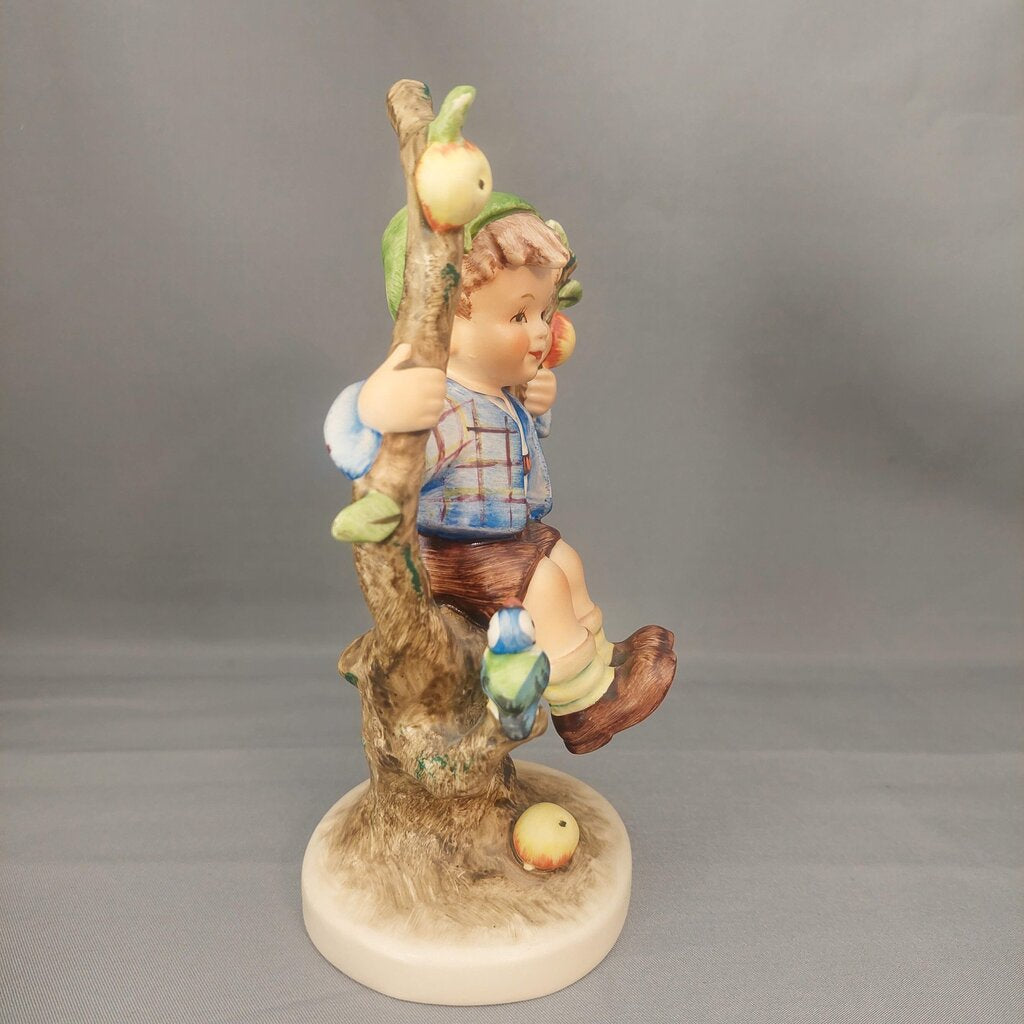 M.I. Hummel 6 inch Apple Tree Girl 141/1 and Apple Tree Boy 141/1 1960-1972
