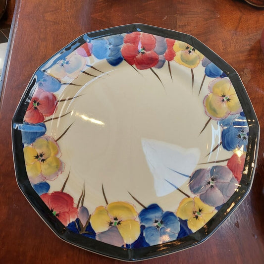 Royal Doulton 1917-1930 Pansy Dinner Plate 8 1/8"D Pattern D4049