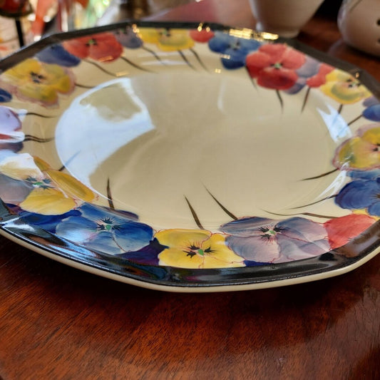 Royal Doulton 1917-1930 Pansy Dinner Plate 8 1/8"D Pattern D4049