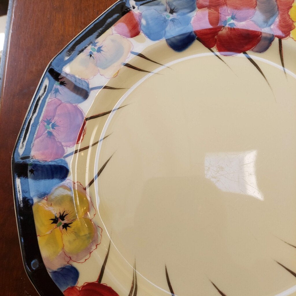 Royal Doulton 1917-1930 Pansies Dinner Plate 8 1/8"D Pattern D4049
