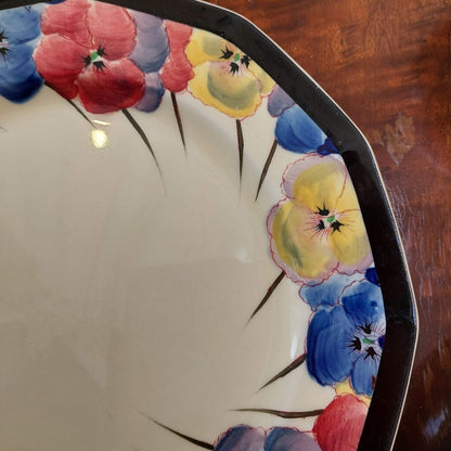 Royal Doulton 1917-1930 Pansy Dinner Plate 8 1/8"D Pattern D4049