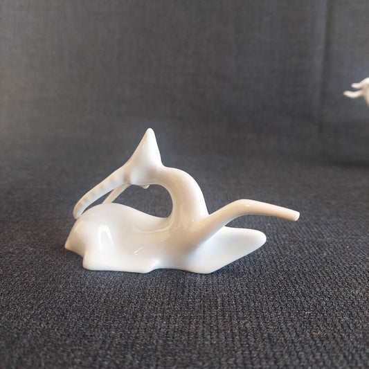 Vintage Royal Dux Czech Capricorn Figurine Jaroslav Jezek 1950s Bohemia1950s Royal Dux Czech Capricorn/Antelope Figurine Modernist Jaroslav Jezek