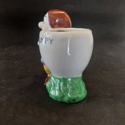 1937 Disney Grumpy Egg Cup Snow White W.D. Ent. Made in Japan Vintage Rare