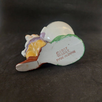 1937 Disney Grumpy Egg Cup Snow White W.D. Ent. Made in Japan Vintage Rare