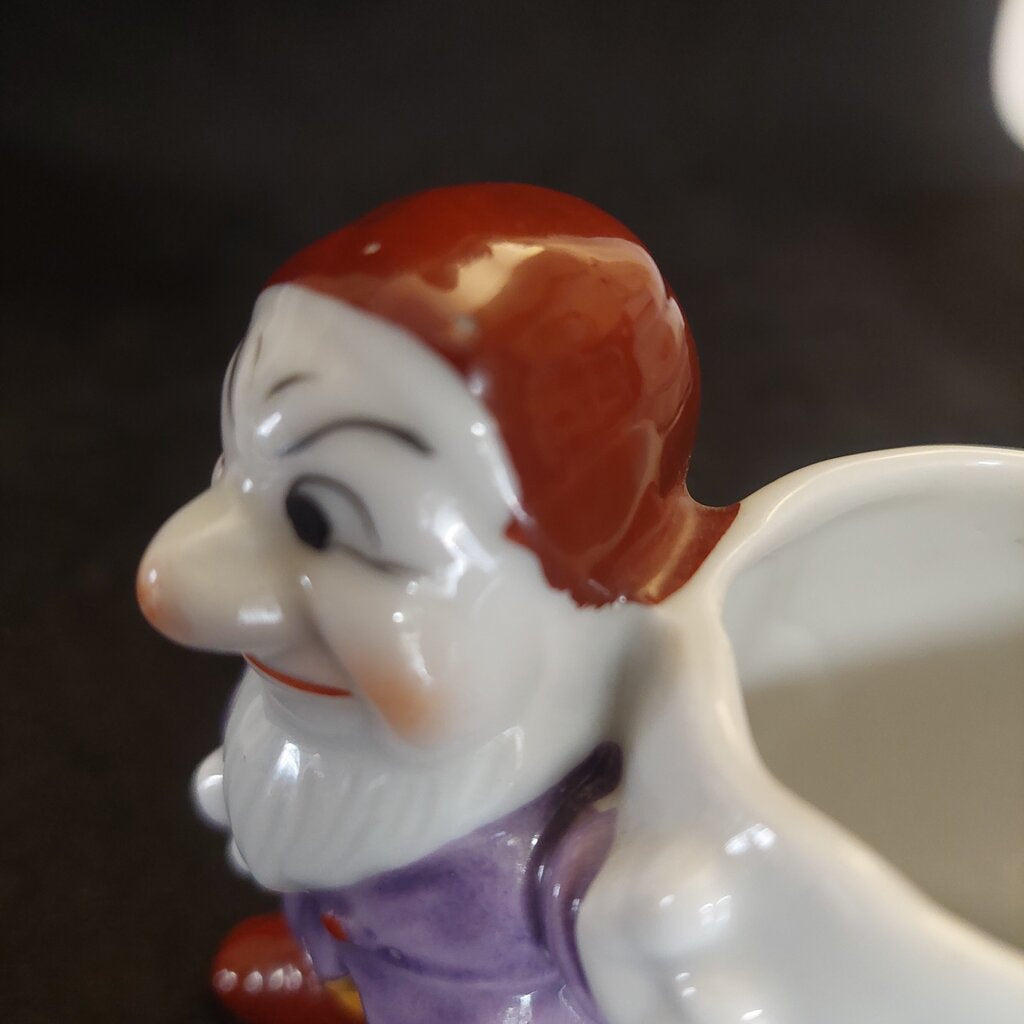 1937 Disney Grumpy Egg Cup Snow White W.D. Ent. Made in Japan Vintage Rare