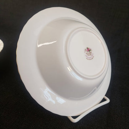 Royal Albert Lavender Rose - 4 Rimmed Soup Bowls - Never Used