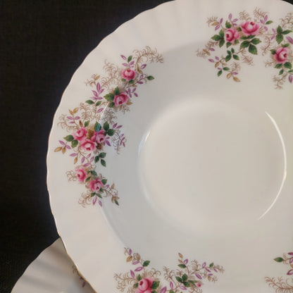 Royal Albert Lavender Rose - 4 Rimmed Soup Bowls - Never Used