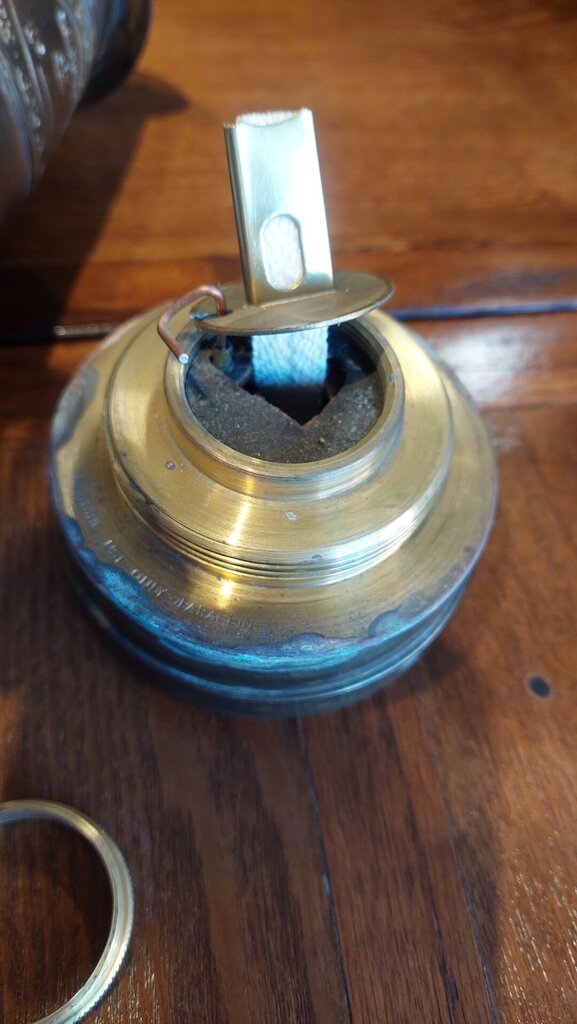 Vintage 1984 Norm Thompson Cambrian Miner's Lamp – E. Thomas & Williams Brass No. 134965
