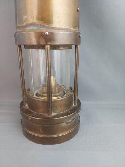Vintage 1984 Norm Thompson Cambrian Miner's Lamp – E. Thomas & Williams Brass No. 134965
