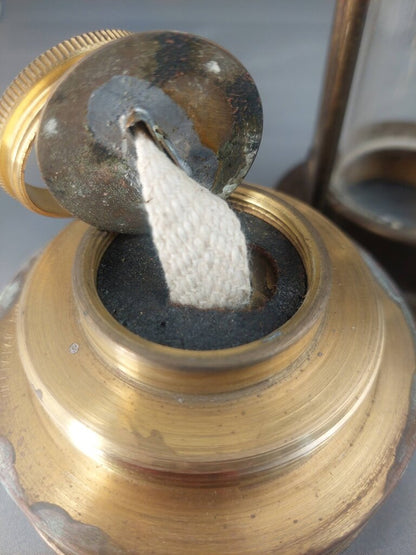Vintage 1984 Norm Thompson Cambrian Miner's Lamp – E. Thomas & Williams Brass No. 134965