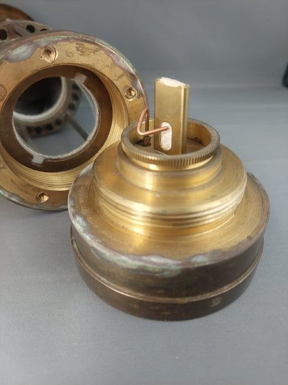 Vintage 1984 Norm Thompson Cambrian Miner's Lamp – E. Thomas & Williams Brass No. 134965