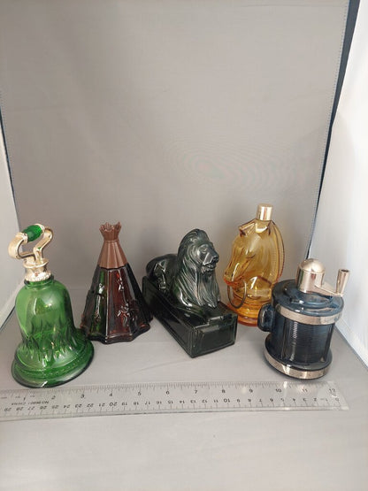 1970s Avon Aftershave Bottles Lot of 5 Empty
