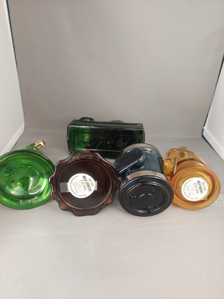 1970s Avon Aftershave Bottles Lot of 5 Empty