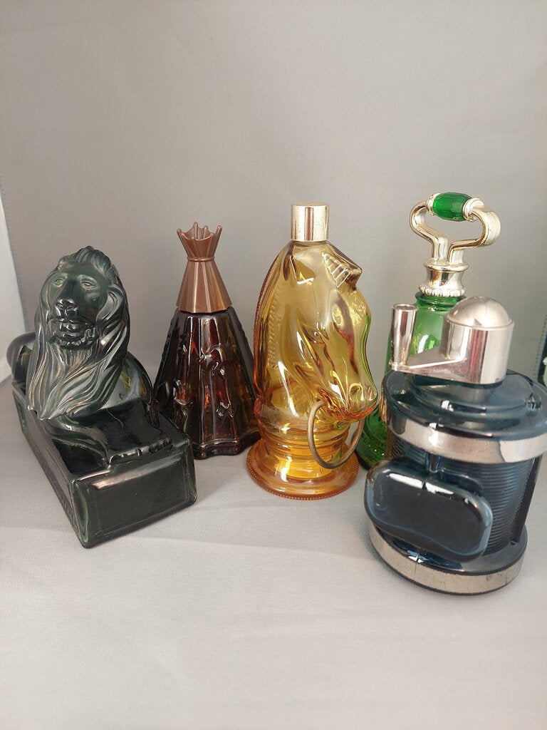1970s Avon Aftershave Bottles Lot of 5 Empty