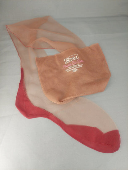 1950 Garter Stockings w. Foot Block and Back Seam Size 9 1/2 Seven Pair