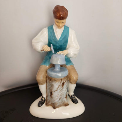 Lot of 4 Royal Doulton Williamsburg Figurines Blacksmith, Wigmaker, Lady, Silversmith