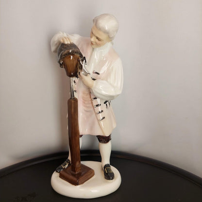 Lot of 4 Royal Doulton Williamsburg Figurines Blacksmith, Wigmaker, Lady, Silversmith