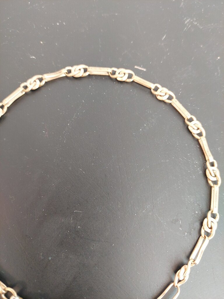 Antique GF 10kt Albert Watch Chain w. Dog Clip and Spring Ring