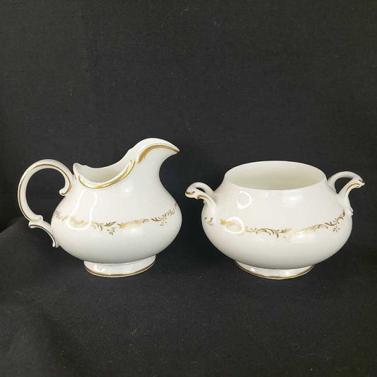 RARE RICHELIEU Royal Doulton H4957 Cream and Sugar (Iid missing)