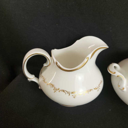 RARE RICHELIEU Royal Doulton H4957 Cream and Sugar (Iid missing)