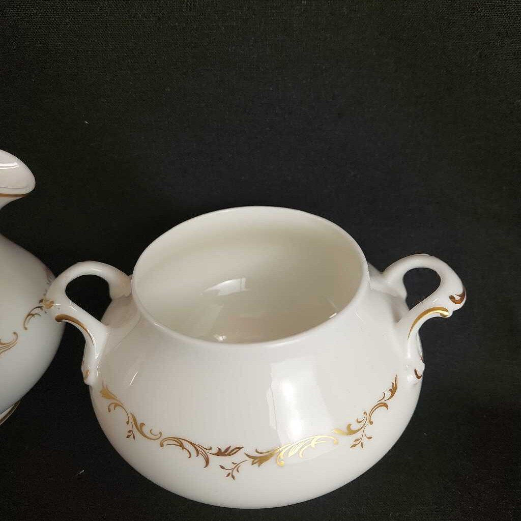 RARE RICHELIEU Royal Doulton H4957 Cream and Sugar (Iid missing)