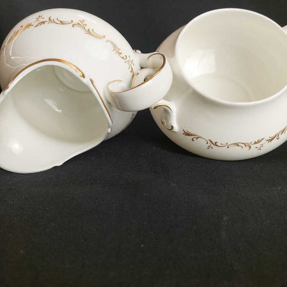 RARE RICHELIEU Royal Doulton H4957 Cream and Sugar (Iid missing)