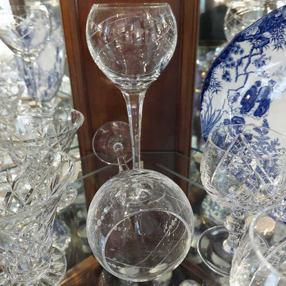 Two (2) ROYAL DOULTON Cut Crystal WINE GLASSES 4638859 Precious