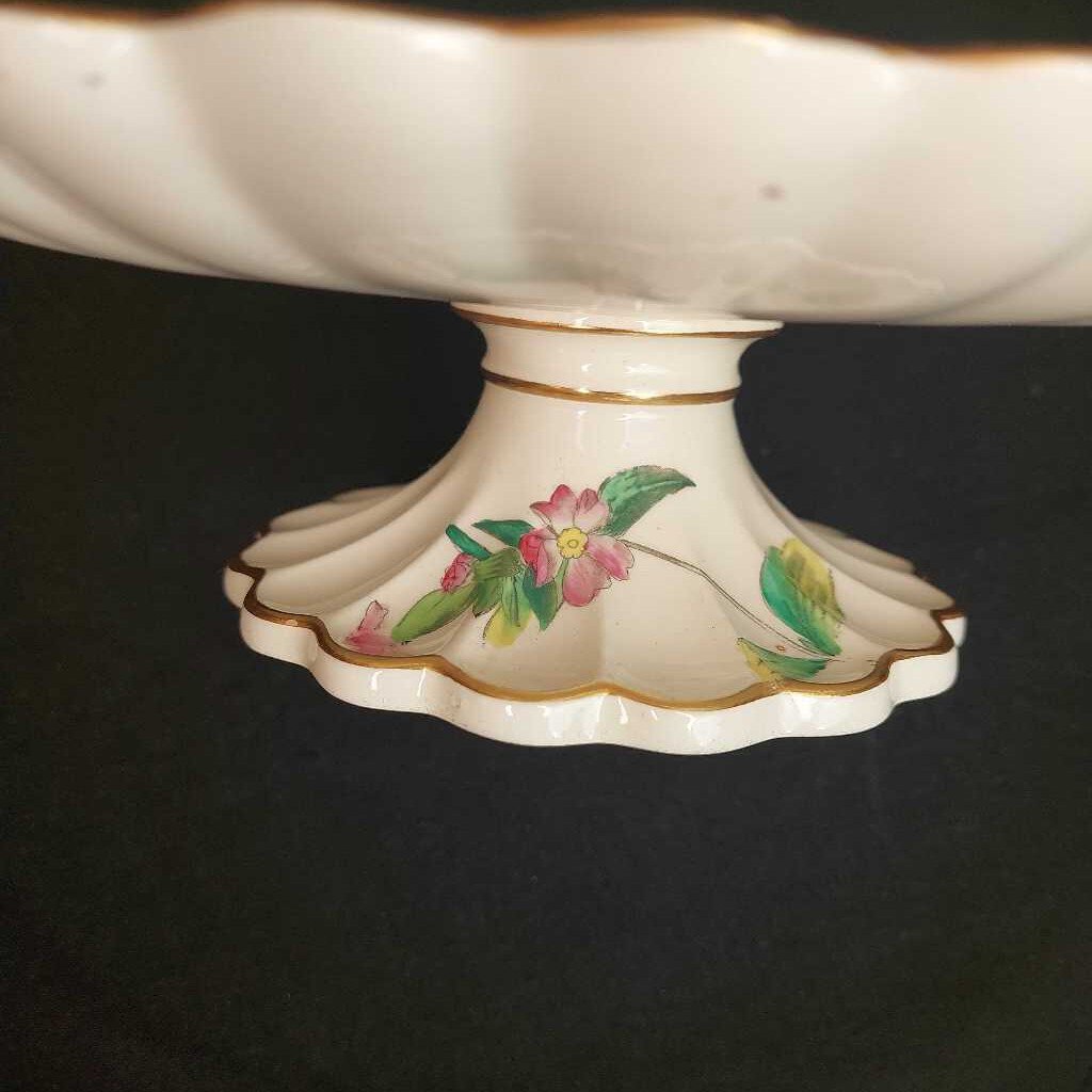 Antique COPELAND Polychrome Compote Dish 1857-1867