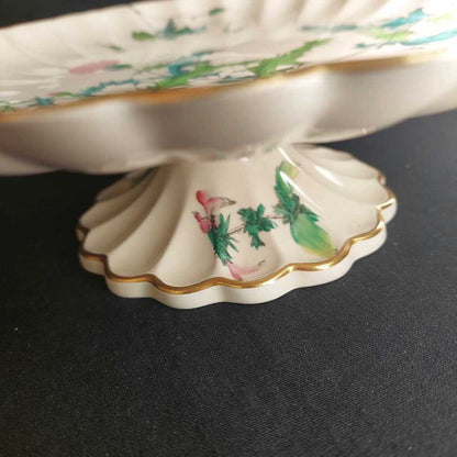 Antique COPELAND Polychrome Compote Dish 1857-1867