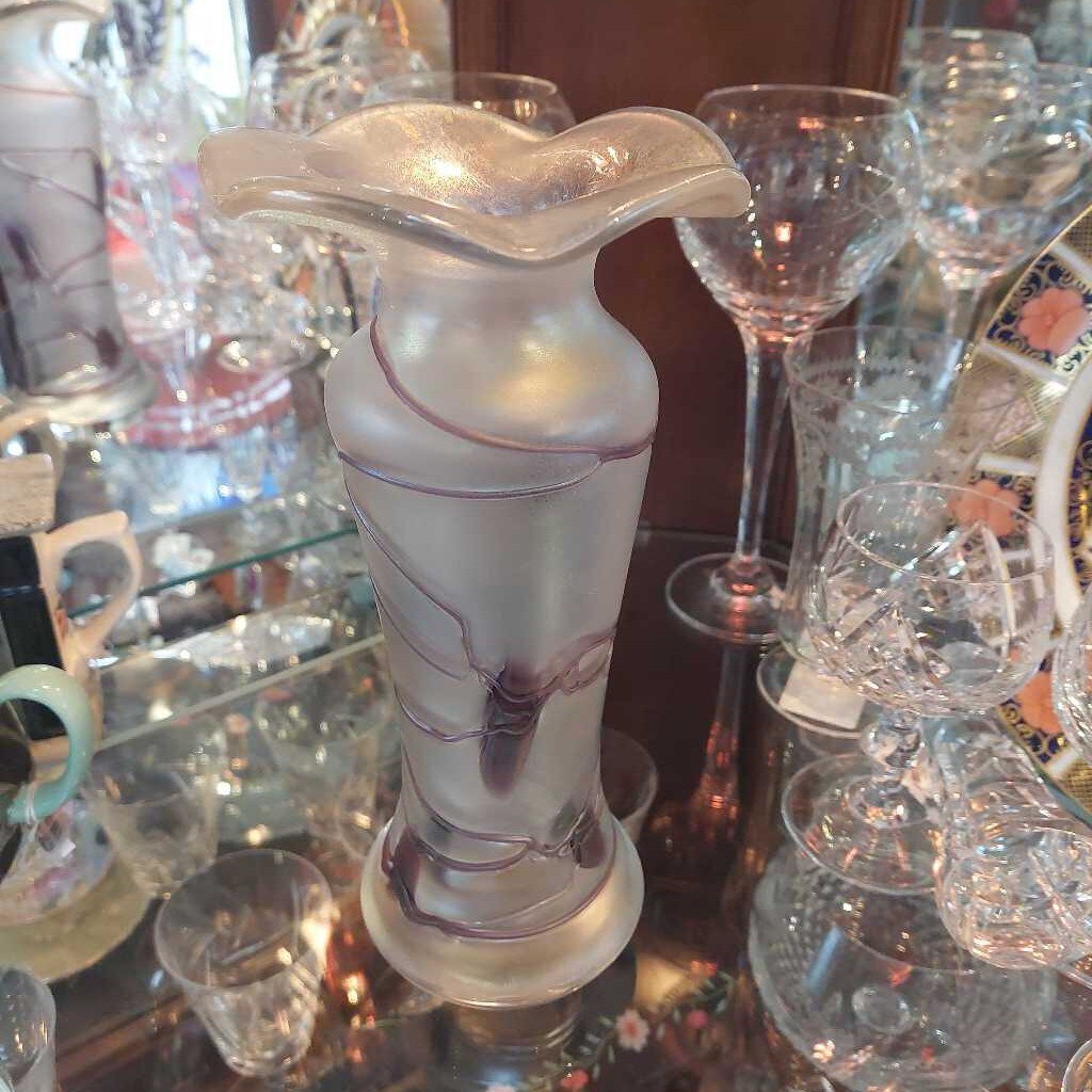 1960-70s POSCHINGER German Blown Art Glass Vase