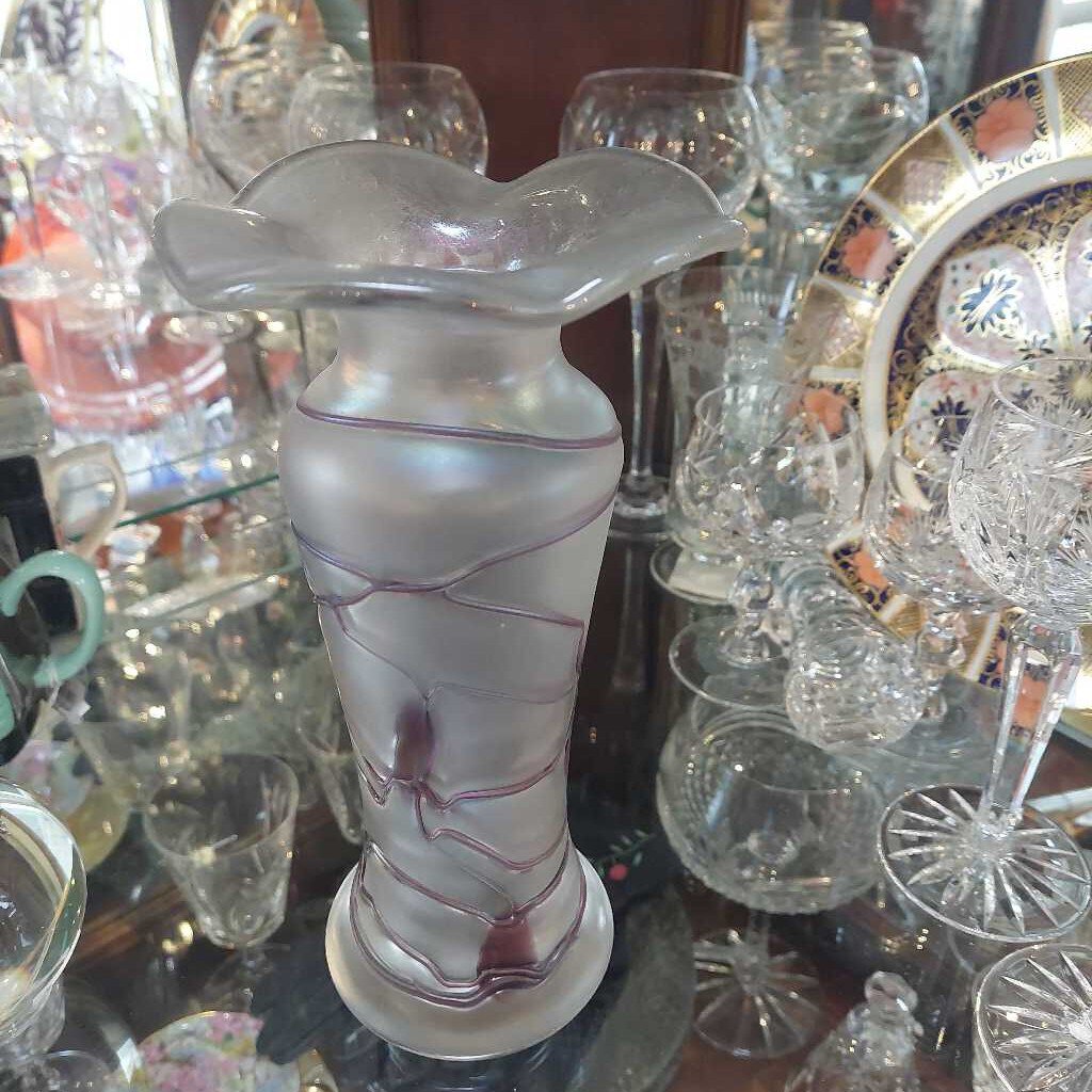 1960-70s POSCHINGER German Blown Art Glass Vase