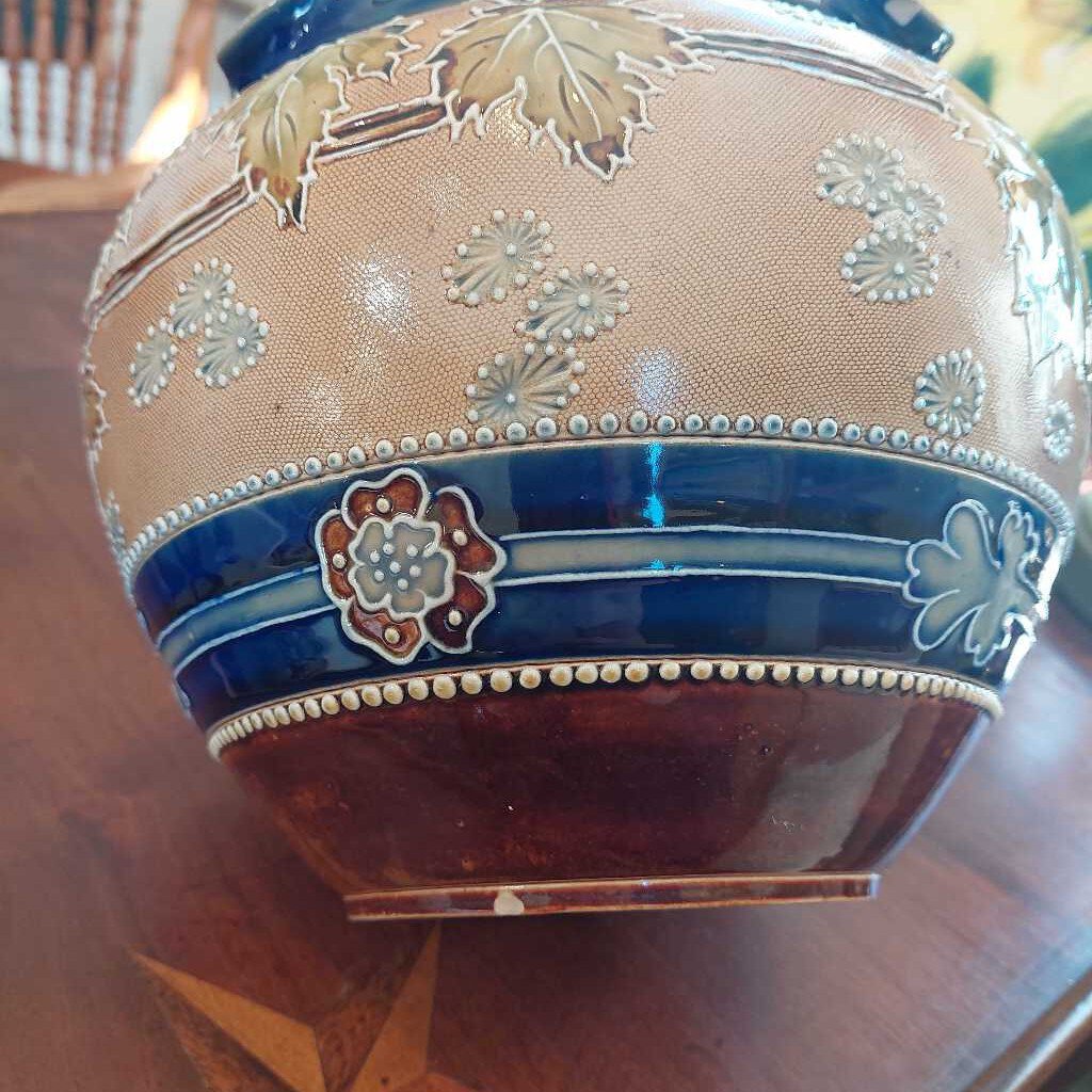 1902-1914 ROYAL DOULTON Lambeth Jardiniere (Planter) Signed PP Helena Pennett