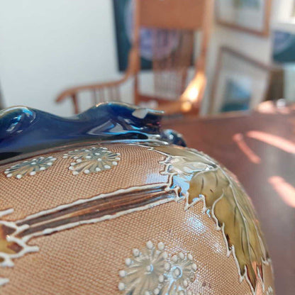 1902-1914 ROYAL DOULTON Lambeth Jardiniere (Planter) Signed PP Helena Pennett