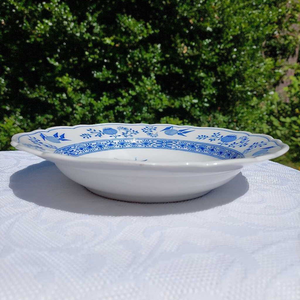 BLUE ONION "Tiefer Teller" Deep Dinner Plate Bowl Hutschenreuther Selb