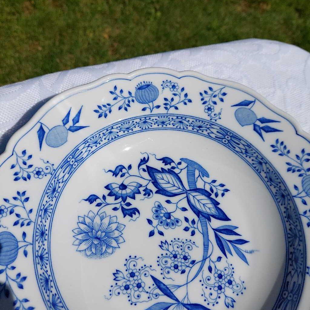 BLUE ONION "Tiefer Teller" Deep Dinner Plate Bowl Hutschenreuther Selb