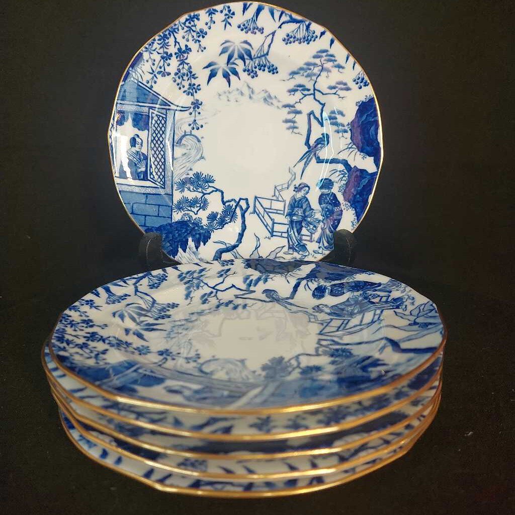 Royal Crown Derby Single Blue Mikado BREAD & BUTTER Side Plate 6 Inch