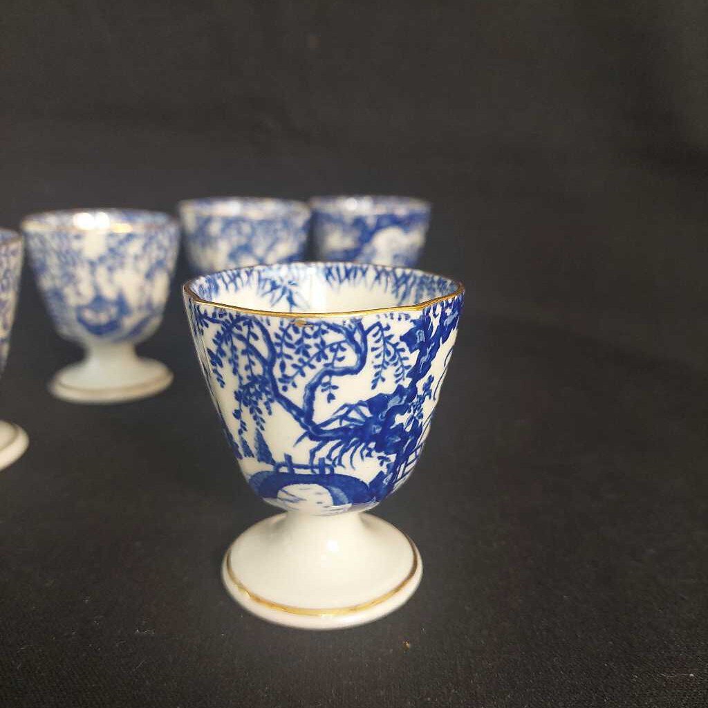 SINGLE RARE 1916 Blue Mikado EGG CUP by Royal Crown Derby (multiple available)