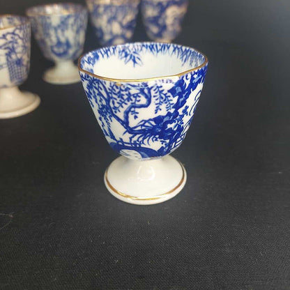 SINGLE RARE 1916 Blue Mikado EGG CUP by Royal Crown Derby (multiple available)