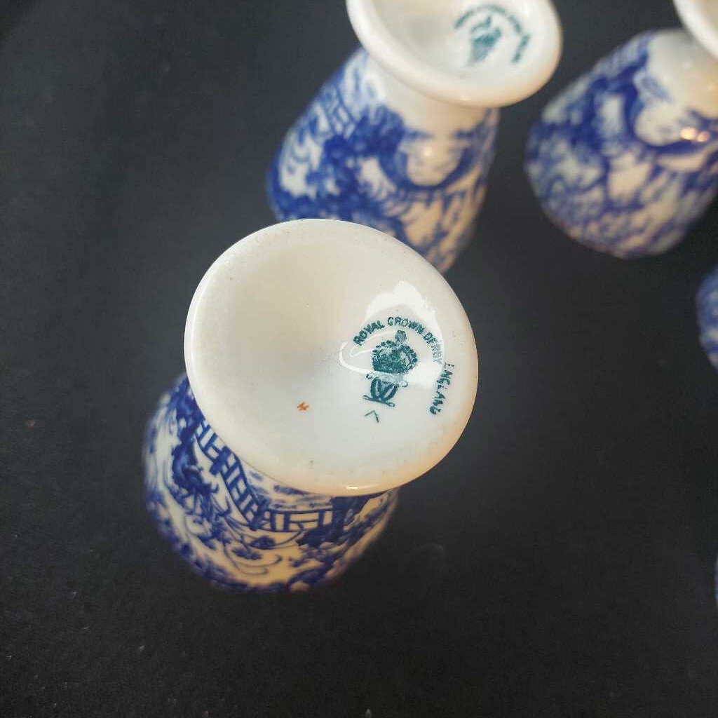 SINGLE RARE 1916 Blue Mikado EGG CUP by Royal Crown Derby (multiple available)