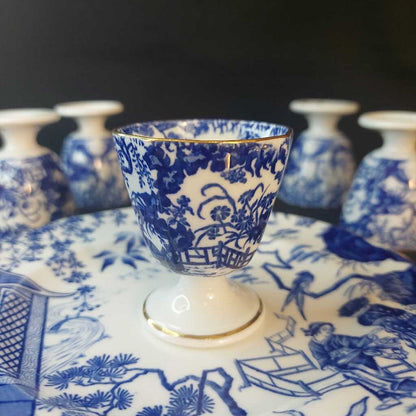 SINGLE RARE 1916 Blue Mikado EGG CUP by Royal Crown Derby (multiple available)