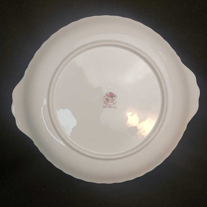 LAVENDER ROSE Cake Plate 9 inch Exc. Cond.