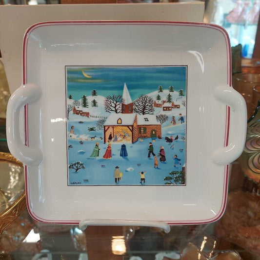 Villeroy & Boch Square Cake Platter Naif Christmas Boxed