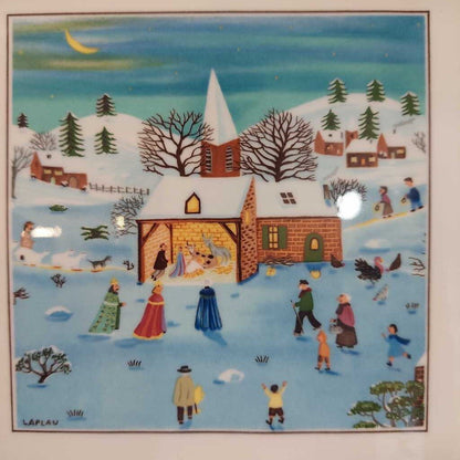 Villeroy & Boch Square Cake Platter Naif Christmas Boxed