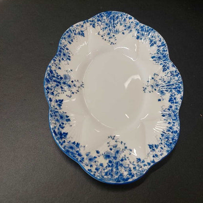 Shelley England Dainty Blue Gravy Boat And Underplate Pattern No 051 28